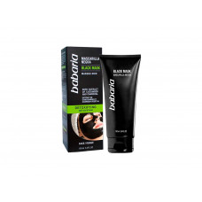 MASCARA FACIAL PRETA BABARIA COM EXTRATO DE PIPINO E CARVÃO VEGETAL - 100ML