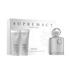 PERFUME AFNAN SUPREMACY SILVER KIT EDP 100ML - MASCULINO