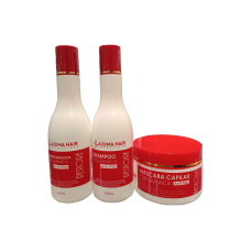 AJUMA HAIR POS QUIMICA KIT (SHAMPO 250ML - CONDI 250ML - MASC 250ML)