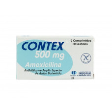 CONTEX 500 MG AMOXICILINA - CAIXA DE 12 COMPRIMIDOS 