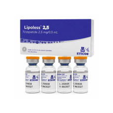 LIPOLESS TIRZEPATIDA 2.5MG X 4 AMPOLAS SEM SERINGAS