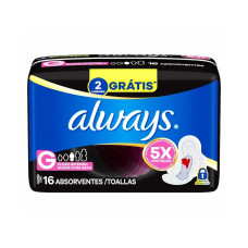 ABSORVENTE ALWAYS  (G) SUAVE COM ABAS - 16 UNIDADES