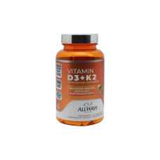 ALLWAYS HEALTH VITAMIN D3 + K2 - 60 CAPSULAS