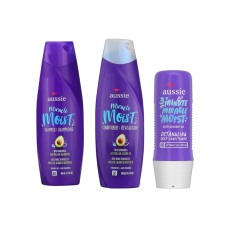 KIT AUSSIE MOIST SHAMPOO - CONDICIONADOR - MASCARA DE HIDRATAÇÃO