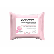 LENÇOS DEMAQUILANTES BABARIA PELE SENSIVEL - 25 LENÇOS