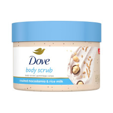 DOVE BODY SCRUB CRUSHED MACADAMIA & RICE MILK - 298GR