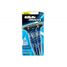 APARELHO DE BARBEAR GILLETE MACH 3 - DESCARTAVEL - 3 UNIDADES