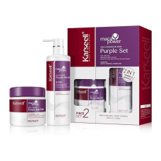 KIT KARSEELL PURPLE SHAMPOO 500ML + MASCARA PURPLE 500ML 