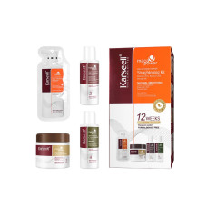 KIT KARSEELL STRAIGHTENING SHAMPOO & CONDICIONADOR 70ML + KERATINA 100ML + SACHE 10ML/28
