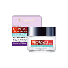 CREME GEL ANT OLEOSIDADE LOREAL REVITALIFT ACIDO HIALURONICO 8H ANTI BRILLO - 50ML
