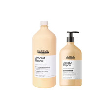 LOREAL PARIS PROFESSIONNEL KIT ABSOLU REPAIR SHAMPO 1500ML + CONDICIONADOR 750ML