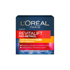 CREME ANTIRRUGAS LOREAL PARIS REVITALIFT PRO RETINOL CUIDADO DIARIO FPS17 - 50ML