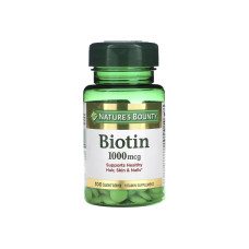 NATURES BOUNTY BIOTIN 1000MCG - 100 TABLETS 