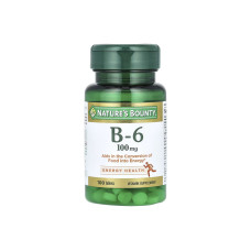 VITAMINA B-6 NATURES BOUNTY 100MG - 100 CAPSULAS