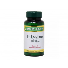 NATURES BOUNTY L-LYSINE 1000MG - 60 CAPSULAS