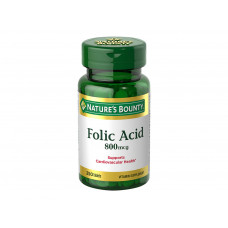 NATURES BOUNTY FOLIC ACID 800MCG - 250 CAPSULAS