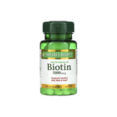 NATURES BOUNTY BIOTIN 5000MCG - 60 DISSOLVE TABLETS 