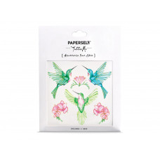 TATUAGEM TEMPORARIA PAPERSELF HUMMINGBIRD - 4x4"