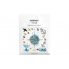 TATUAGEM TEMPORARIA PAPERSELF NAUTICAL - 4x4"