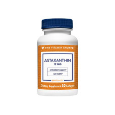 THE VITAMIN SHOPPE ASTAXANTHIN 12MG - 30 SOFTGELS 