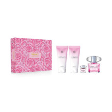 KIT VERSACE BRIGHT CRYSTAL EDT 90ML + EDT 5ML + SHOWER GEL 100ML + BODY LOTION 100ML