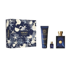 KIT VERSACE DYLAN BLUE EDT 100ML + EDT 5ML + SHOWER GEL 150ML